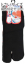Ponožky Tabi black - 3 velikosti - Velikost ponožek: 25 cm - 28 cm (M)