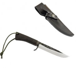 HARIMA MOTOKANE lovecký nůž s koženým pouzdrem