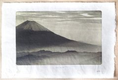 Tisk V. Brunton - úpatí hory FUJI (A3)