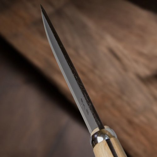 Nůž AZUMASYUSAKU styl Kurouchi s pouzdrem - Aogami, 180mm