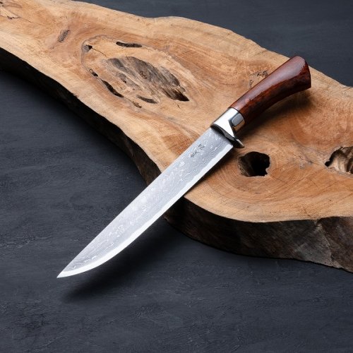 Lovecký nůž AZUMASYUSAKU - Damašek, Aogami ocel (240 mm - 300 mm) - Délka čepele: 300