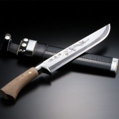 Lovecký nůž AZUMASYUSAKU - leštěná čepel 240mm, DRAK