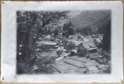 Originální tisk Shozo Kaieda - horská vesnice- velký formát