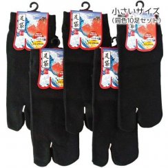 Ponožky Tabi black - 3 velikosti