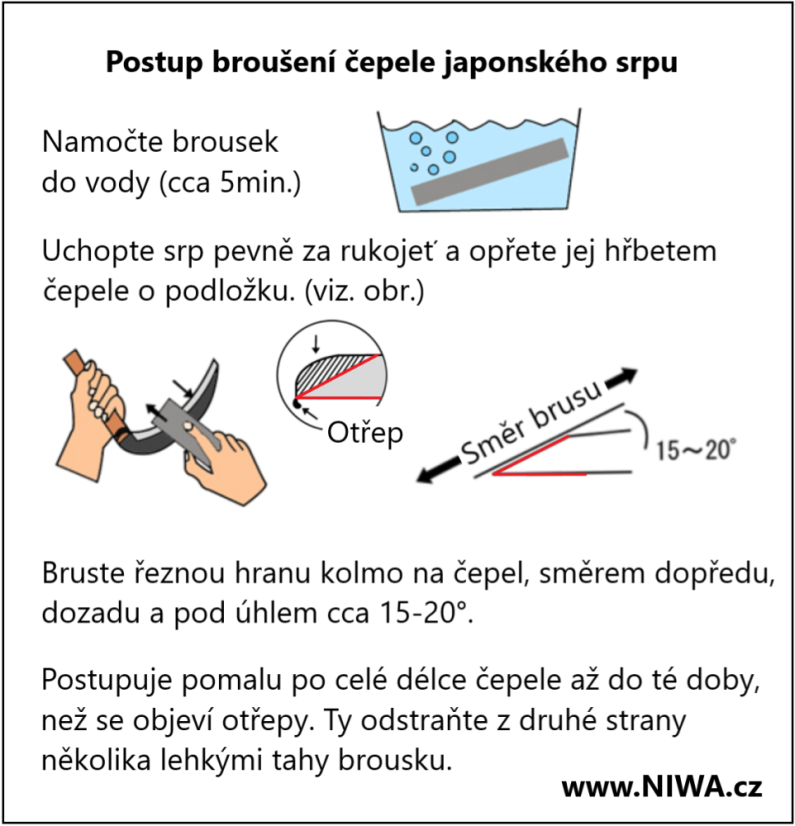 Japonský srp TAKEMOTO Usugama 330/180 - pravák