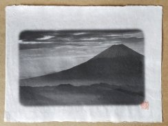Originální tisk Shozo Kaieda - posvátná hora Fuji A3