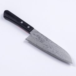 Kuchyňský nůž Shigehiro Santoku 170mm - damaškový vzor
