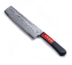 Kuchyňský nůž Shigehiro Nakiri 165 mm - damaškový vzor