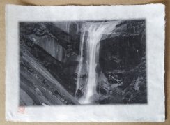 Originální tisk Shozo Kaieda - horský vodopád A3