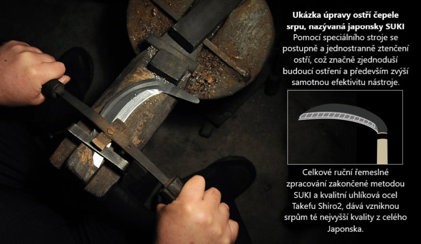 Japonský srp TAKEMOTO Usugama 330/180 - pravák