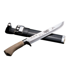 Lovecký nůž AZUMASYUSAKU - leštěná čepel 240mm, DIVOČÁK