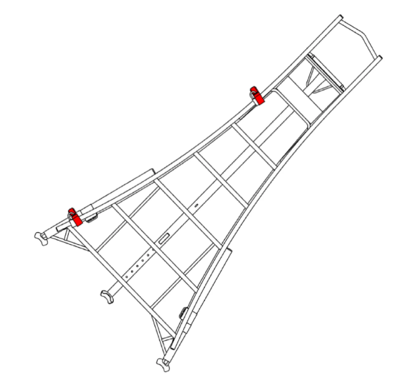 Henchman uzamykatelné nástěnné háky na žebřík