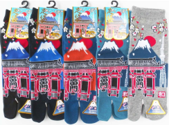 Pánské ponožky Tabi s horou Fuji - 5 barev