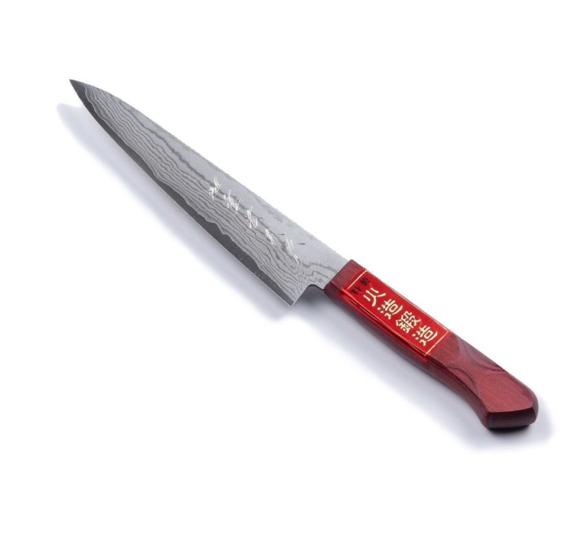 Kuchyňský nůž Shigehiro Bessaku 150 mm - damaškový vzor