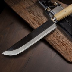 Nůž AZUMASYUSAKU styl Kurouchi s pouzdrem - Aogami, 180mm