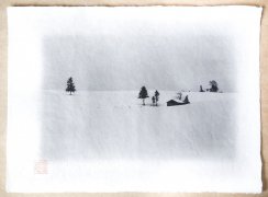 Originální tisk Shozo Kaieda - horská samota A3
