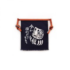 Japonská plátěná zástěra - Daruma